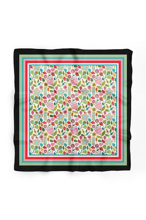 دستمال گردن رنگی زنانه پلی استر D scarf - کد 953663476