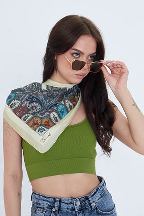 دستمال گردن رنگی زنانه پلی استر D scarf - کد 953663466