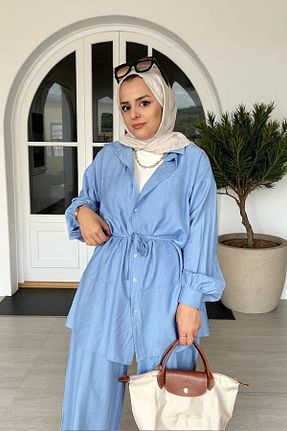 ست بالاتنه و پائین تنه حجاب رنگی زنانه رگولار Aselim Hijap Moda - کد 939950524