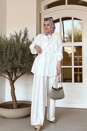 ست بالاتنه و پائین تنه حجاب رنگی زنانه رگولار Aselim Hijap Moda - کد 939950593