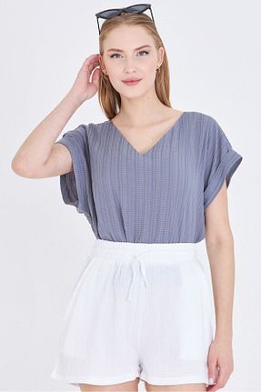 بلوز طوسی زنانه ساده armonika - کد 941224374