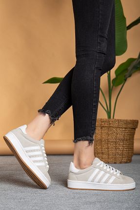 کفش اسنیکر طوسی زنانه بند دار MY GROSS SHOES - کد 938924239