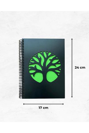 دفتر سبز Sert Tasarım Siyah Defter - کد 951695210