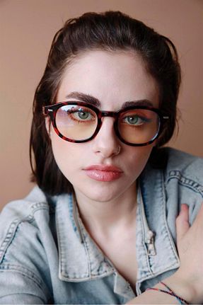 عینک محافظ نور آبی قهوه ای زنانه شیشه Bilge Karga - کد 213482554
