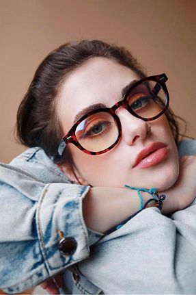 عینک محافظ نور آبی قهوه ای زنانه شیشه Bilge Karga - کد 213482554