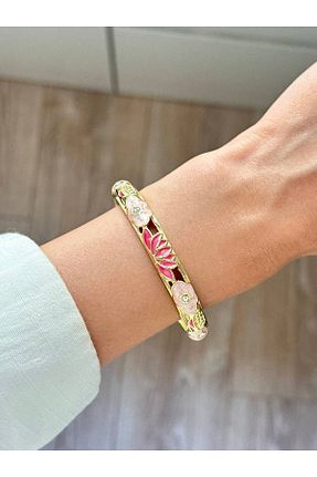 دستبند استیل (فولاد) صورتی زنانه استیل ضد زنگ YOUES JEWELRY - کد 951747268