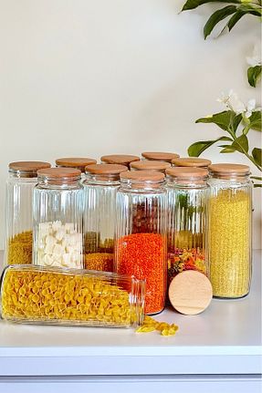 ظرف نگهداری قهوه ای شیشه Mutfak Köşesi - کد 930029662