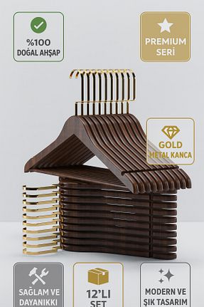 آویز قهوه ای چوب Onouqo - کد 900513643