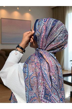 شال رنگی زنانه پنبه ای Baştacı - کد 948340234