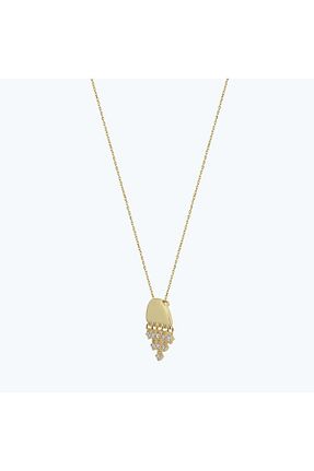 گردنبند طلا بژ زنانه 14 عیار Altınbaş - کد 831593281