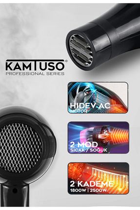 سشوار مشکی 2 Kademeli kamtuso - کد 894545220