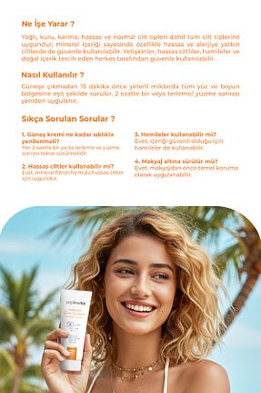 کرم ضد آفتاب صورت SPF 50 + yeşilmarka - کد 743771747
