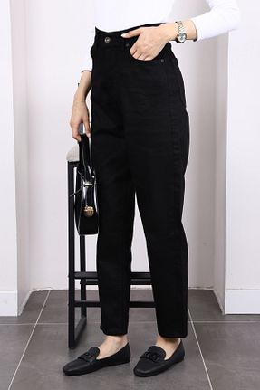 شلوار جین مشکی زنانه پاچه تنگ İmajButik - کد 835707096