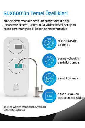 دستگاه تصفیه آب Tezgah Altı Prio - کد 758057487