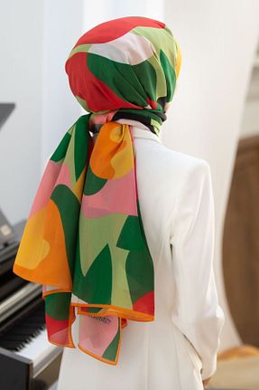 شال نارنجی زنانه Vissona - کد 869979562