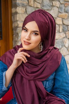 کلاه شنای حجاب زرشکی زنانه Aişe Tesettür - کد 812618114