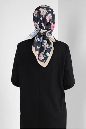 روسری مشکی پنبه ای Alvina - کد 805950828