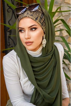 کلاه شنای حجاب خاکی زنانه Aişe Tesettür - کد 931595436