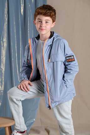 بادگیر و بارانی آبی بچه گانه پنبه پلی استر Pina Kids - کد 735979565