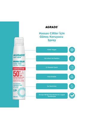 کرم ضد آفتاب بدن SPF 50 + Agrado - کد 944086686