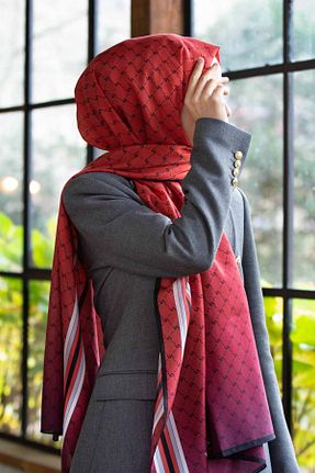 شال قرمز زنانه Vissona - کد 474998705