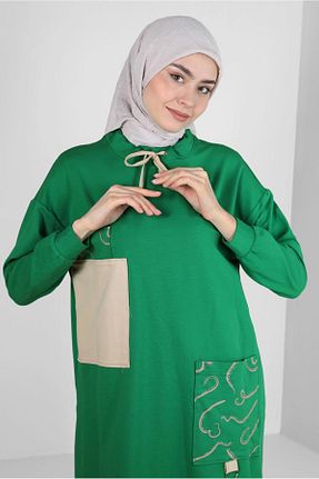روسری بژ پنبه پلی استر Alvina - کد 810186758