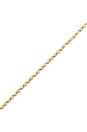 دستبند طلا زرد زنانه 14 عیار Assos Pırlanta - کد 861554101
