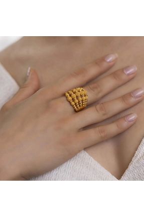 انگشتر طلا طلائی زنانه 22 عیار YİĞİTBAŞI - کد 889988299
