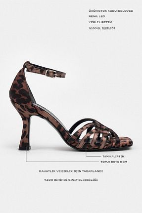 کفش پاشنه بلند کلاسیک رنگی زنانه چرم مصنوعی NİŞANTAŞI SHOES - کد 952304884