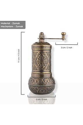 آسیاب قهوه و ادویه قهوه ای استیل (فولاد) Glios - کد 866997457