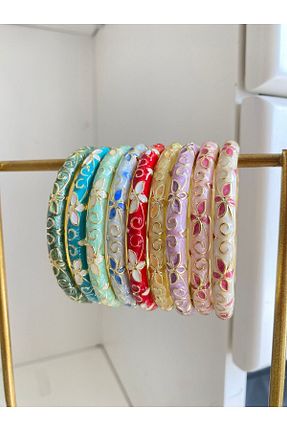 دستبند جواهر صورتی زنانه استیل (فولاد) Vadısh store - کد 921633342