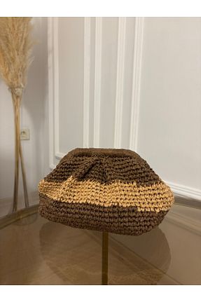 کیف دستی بژ زنانه ابعاد کوچک örgü - کد 938103165