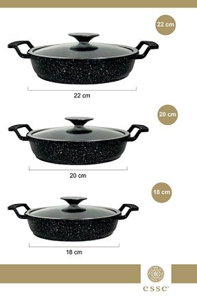 ماهیتابه مشکی 3+ Esse - کد 329859718