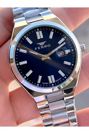 ساعت مچی طوسی مردانه 41-45 میلی متر FERRO - کد 928588659