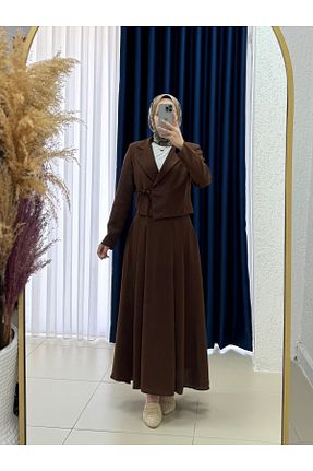 ست بالاتنه و پائین تنه حجاب رنگی زنانه رگولار MİHRA STORE - کد 941001887
