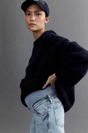 شلوار بارداری سرمه ای زنانه فاق بلند H&M - کد 891557214
