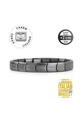 دستبند استیل (فولاد) طوسی زنانه استیل ضد زنگ NOMİNATİON - کد 327971379