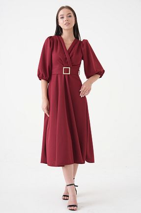 لباس زرشکی زنانه بافتنی lovebox - کد 951764069