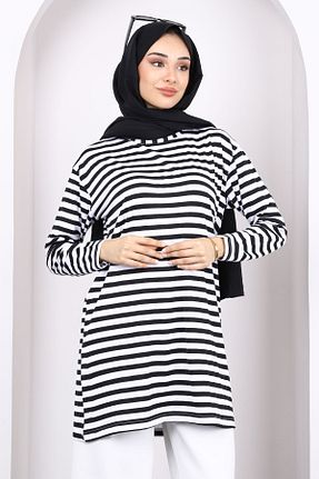 تونیک حجاب مشکی زنانه بافتنی İmajButik - کد 952029781