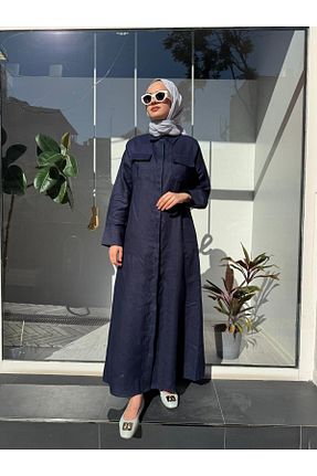 لباس حجاب سرمه ای زنانه رگولار TERZİ DÜKKANI - کد 952071815
