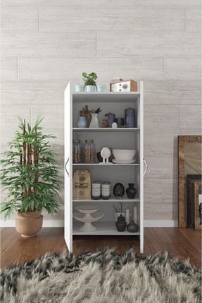 کابینت چند منظوره سفید چوب Kzy Mobilya - کد 952271584