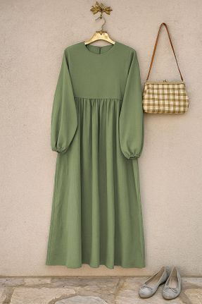 لباس حجاب سبز زنانه کلوش NAS TESETTÜR - کد 952263079
