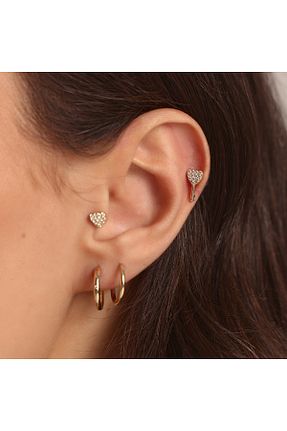 گوشواره غضروفی طلا زرد SESERA - کد 952569361