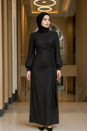 لباس مجلسی حجاب رنگی زنانه یقه دوچرخه Ayşe Melek - کد 952465521