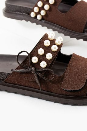 دمپائی قهوه ای زنانه جیر DUXAL SHOES - کد 952567463