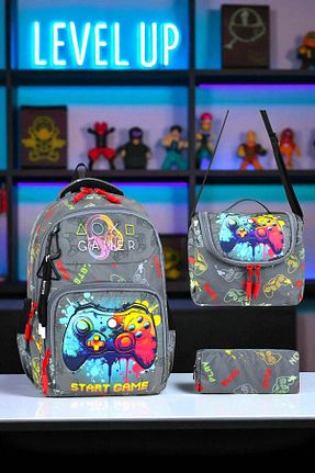 کیف مدرسه طوسی بچه گانه پارچه ای Shopiolog - کد 953220399