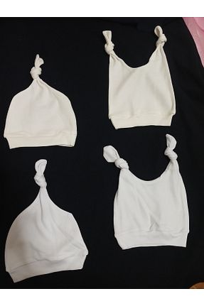 کلاه پشمی سفید بچه گانه karasu spot - کد 953417669