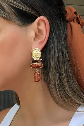 گوشواره استیل (فولاد) رنگی Petalia - کد 953002011