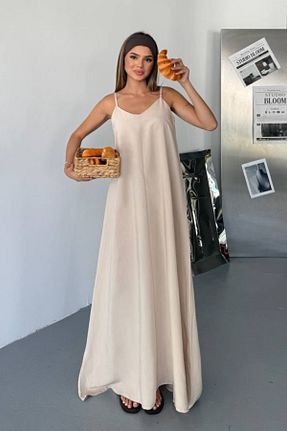 لباس بژ زنانه بافتنی adba style - کد 952999337