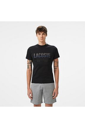 تیشرت مشکی مردانه رگولار Lacoste - کد 953347347